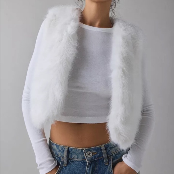 Azalea Wang Jackets & Blazers - Azalea Wang Meela Faux Fur Vest
